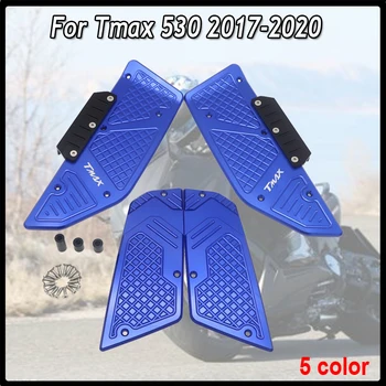 

For Yamaha T max tmax 530 tmax530 2017 2018-2020 Motorcycle Front Rear Footboard Steps Footrest Pedal Foot Plate Accessories CNC