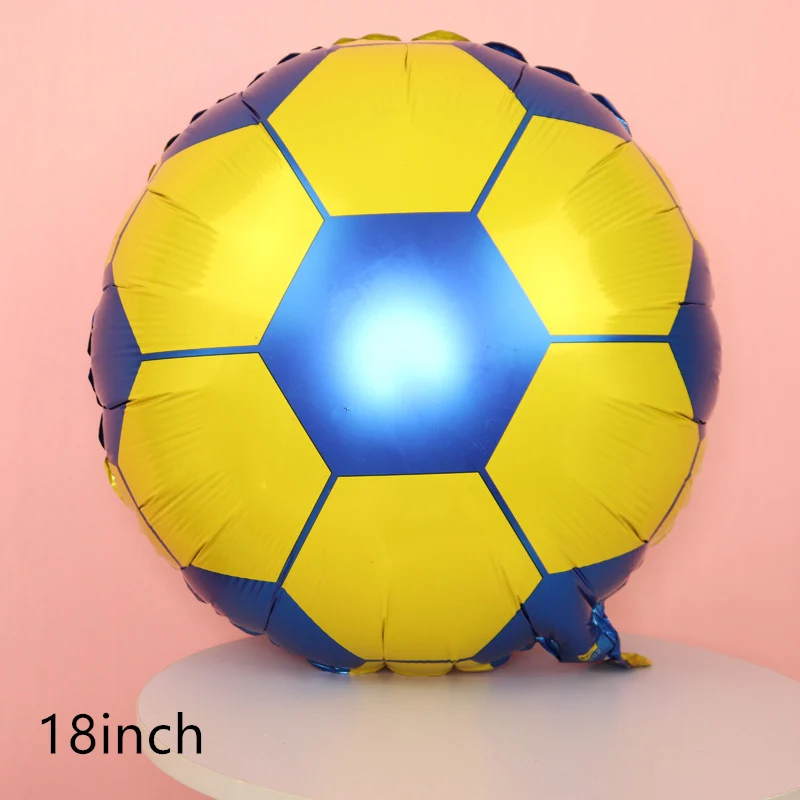 1 шт. футбольный воздушный шарик из фольги в форме Баскетбол Футбол гелиевые шарики для день рождения спортивные оформление вечеринки футбольные фанаты праздничный шар - Цвет: 1pcs