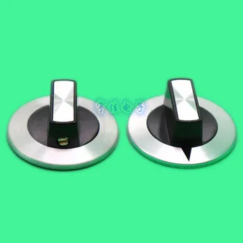 

5 Piece 37 * 10mm triangle indicating aluminum-plastic knob potentiometer knob cap copper core round shaft 6mm