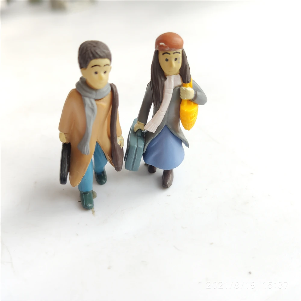 Miniature Couple Figurines 1Pair MiniSweety Lovers with trunk Fairy Garden Gnome Moss Terrarium DIY Ornament Garden Decor miniature duck figurines ornament crafts miniature ornament miniature couple ornament miniature figurines