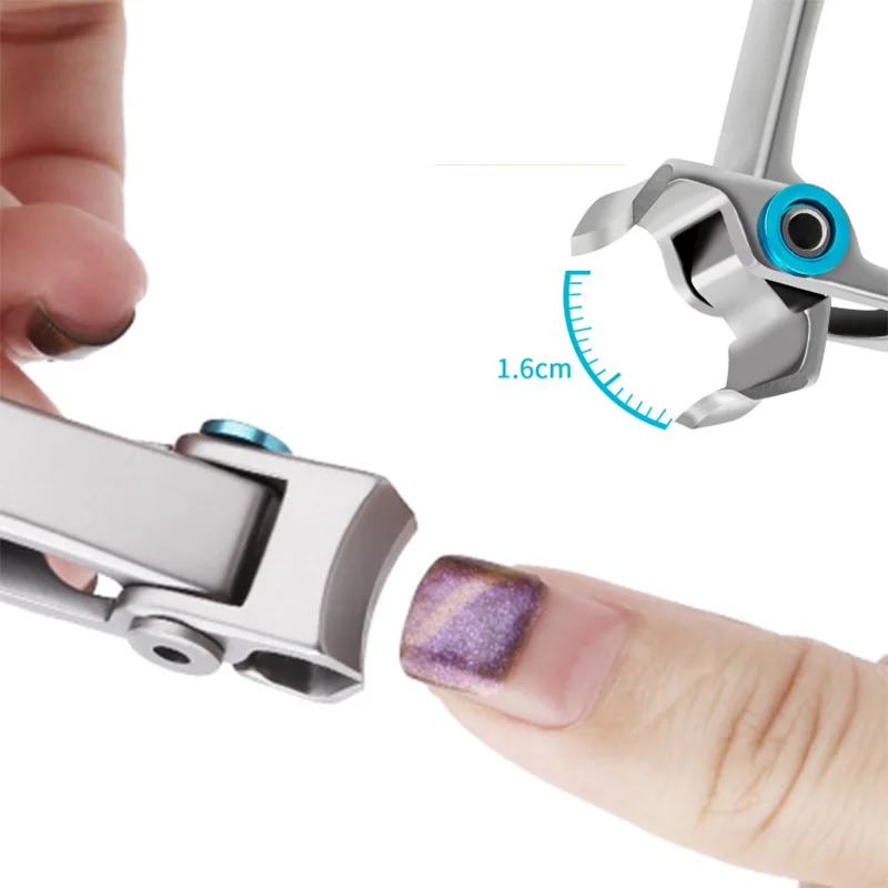 Professional Nail Clippers Stainless Steel Nail Cutter Toenail Fingernail Manicure Trimmer Toenail Clippers for Thick Nails