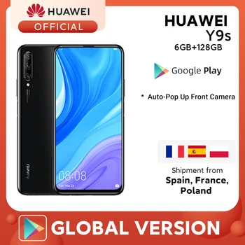 Перейти на Алиэкспресс и купить RUB 10000-1200 CODE:ALIPLUS1200,В наличии, премьера, глобальная версия Huawei Y9s, 6 ГБ, 128 ГБ, 48 МП, смартфон, тройная AI камера, авто-всплывающая фронтальная камер...