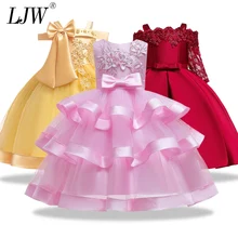 Детские вечерние платья для девочек на свадьбу, с открытой спиной, с бисером, с цветочным узором, одежда для маленьких девочек, детское рождественское праздничное платье