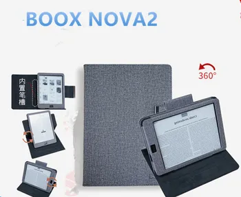 

2020 New Boox Nova 2 Holster Embedded Original Leather case Ebook Case Top Sell Black Cover For Onyx BOOX Nova2 7.8inch