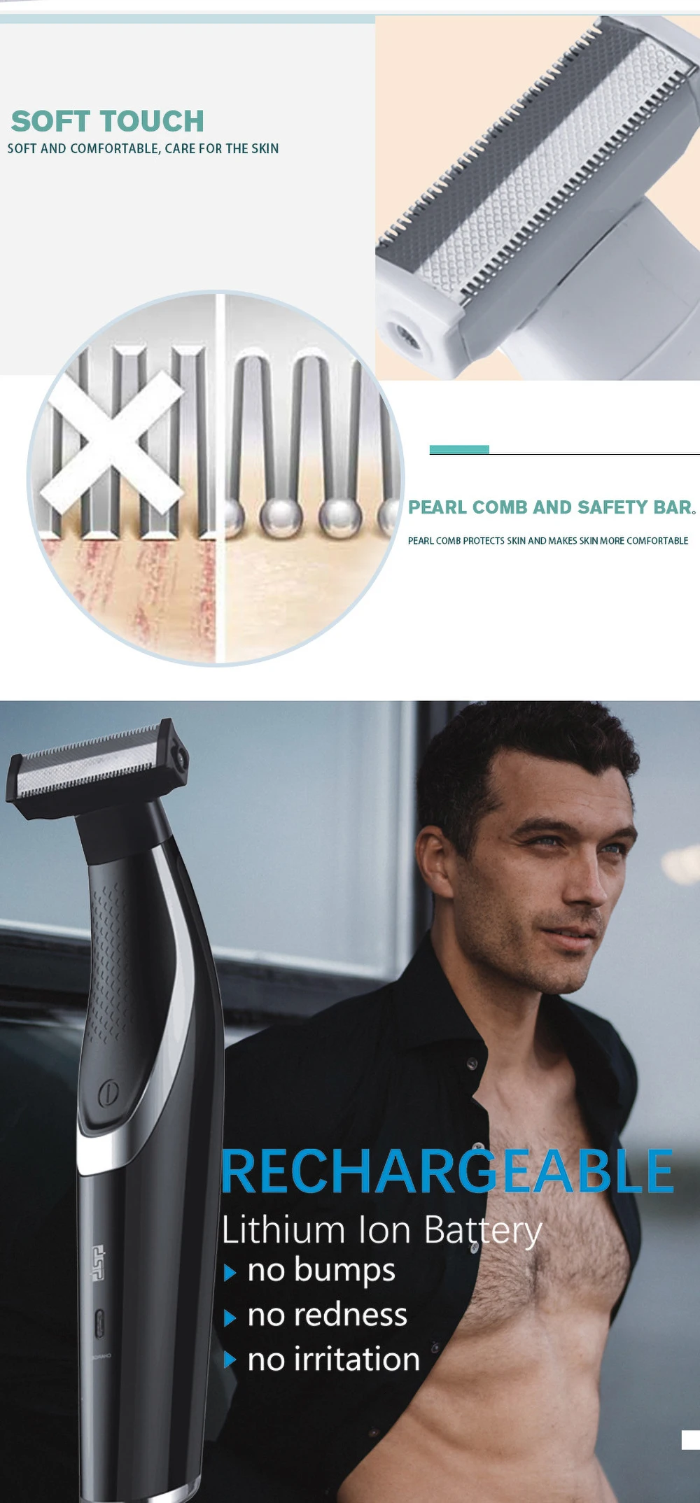 Corte de Cabelo Íntimo Homem Mulher Depilador Corpo Sexo Parte Navalha Sensetive Lugar Masculino Lady Shaver Bikini Linha Zona Depilação Púbica Dsp 3 Computers & Electronics