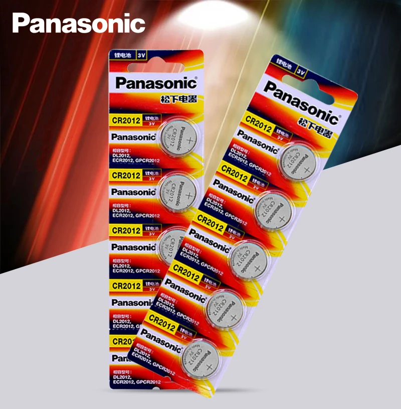 10pcs Original Brand new battery PANASONIC cr2012 3v button cell coin