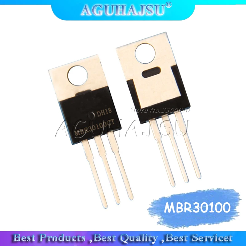 10 шт. MBR30100 TO220 MBR30100CT TO-220 MBRF30100CT MBRF30100 B30100G Новый и оригинальный | Электронные