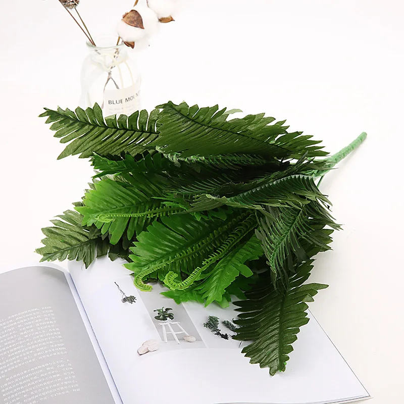 Fake Greenery Green Leaves Artificial Cheap Plastic Plants Outdoor