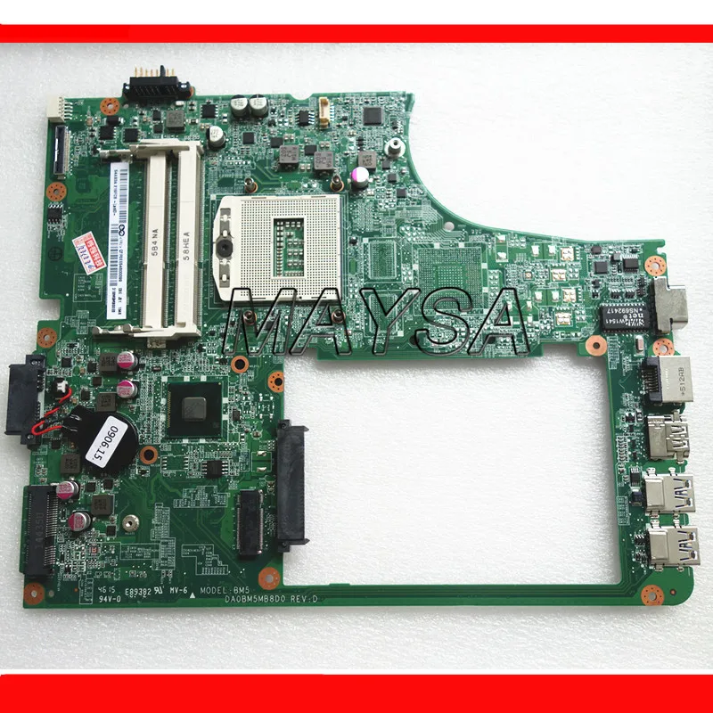 

Высококачественная материнская плата подходит для Lenovo B5400 материнская плата для ноутбука DA0BM5MB8D0 rPGA947 DDR3 100% рабочая
