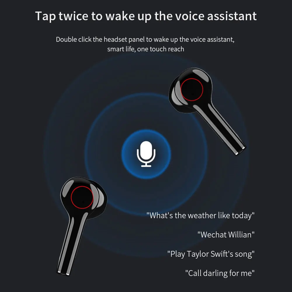 L31 wireless bluetooth headset binaural 5 0 for iphone 6 7 11 phone Portable 300mah charging compartment for iphone X XR XS MAX
