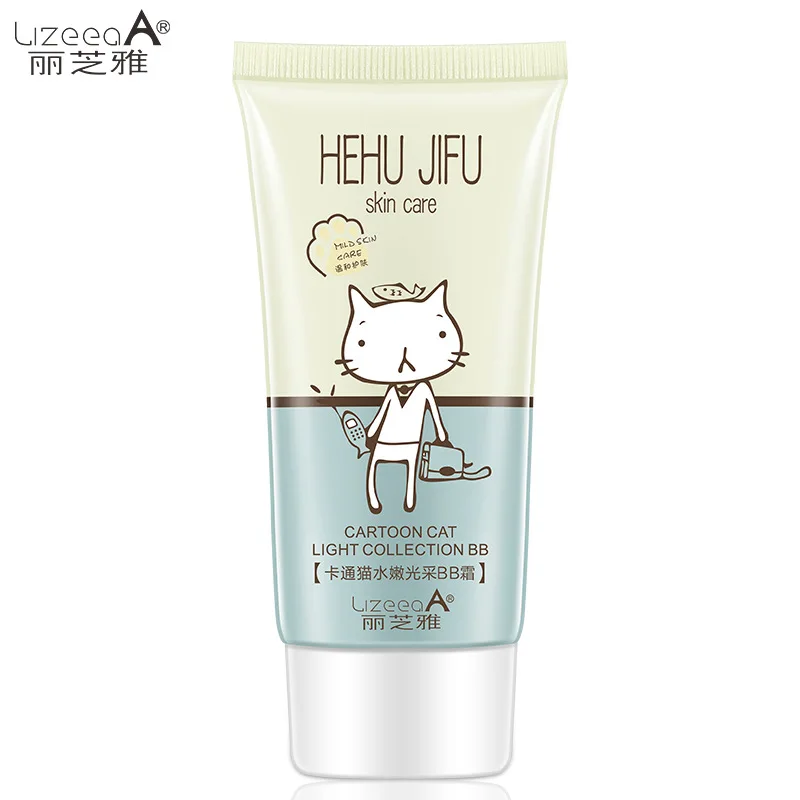 1 LizeeaA крем для макияжа лица Professional completa Cartoon cat эластичный Сияющий консилер BB cream 50 г - Цвет: 1
