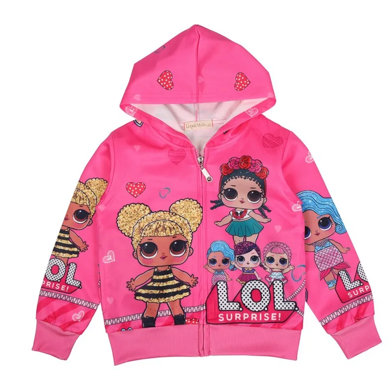 

2019 New Style Children Airable Shirt Jacket Girls Cartoon Baby Tops Spring Summer Thin Section Coat 39033