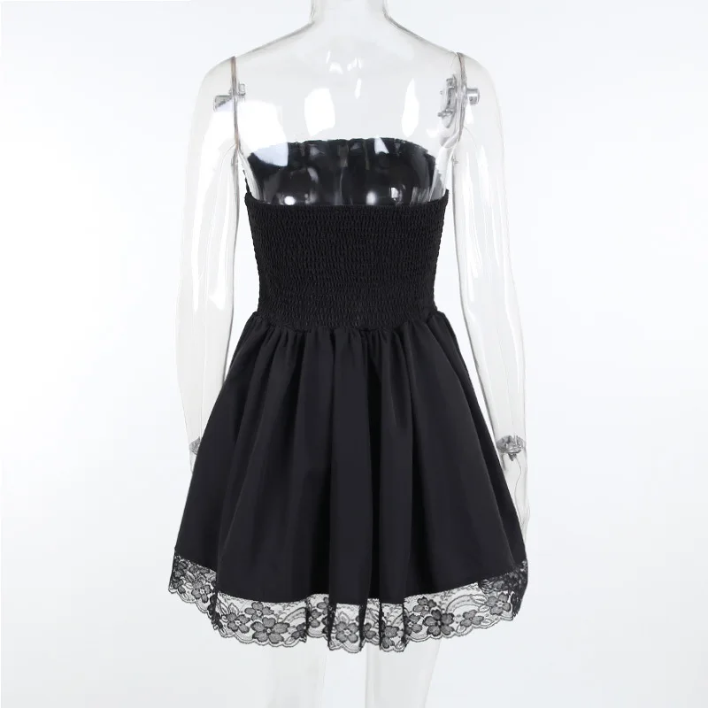 Goth Dark Mall Gothic Bandage Harajuku White Dresses Lolita Kwaii Black Women Sexy Mini Dress Lace Puff Sleeve Bodycon Partywear bridal shops near me