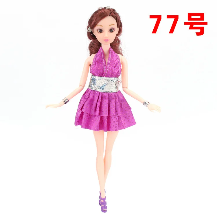 Doll Clothes 30cm Doll Handmade Fashion Short Skirt Outfit Daily Casual Wear Bjd Doll Clothes Doll Accessories Toys for Girls - Цвет: Only clothes No. 77