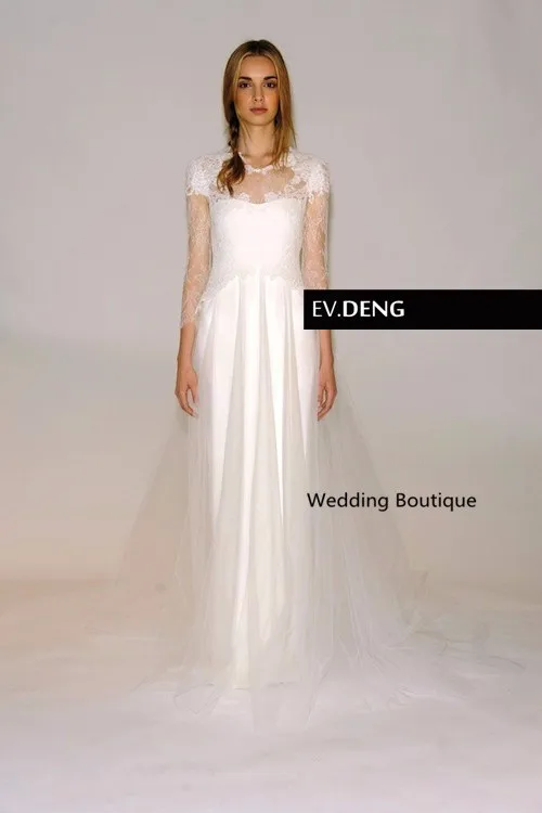 Рукава трапециевидной формы аппликации vestido de noiva Casamento кружева горячая Распродажа свадебное платье robe de mariage Мать невесты платья