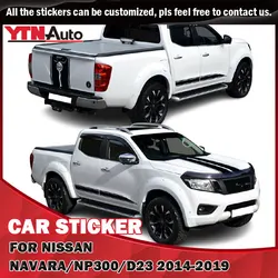 Autocollants latéraux de voiture en vinyle, bande graphique de course, pour Nissan Navara NP300 2014 2015 2016 2017 2018 2019 