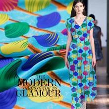 112 см шелковая ткань с принтом для платья 12 мм шелковая крепдешин ткань летнее воздухопроницаемое платье ткань оптом шелковая ткань