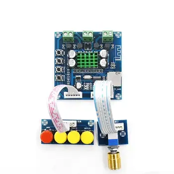 

15W*2 Dual Channel TF Card Digital Bluetooth Amplifier 15W+15W with Volume Adjustment DC12-24V Audio Stereo Amplifiers