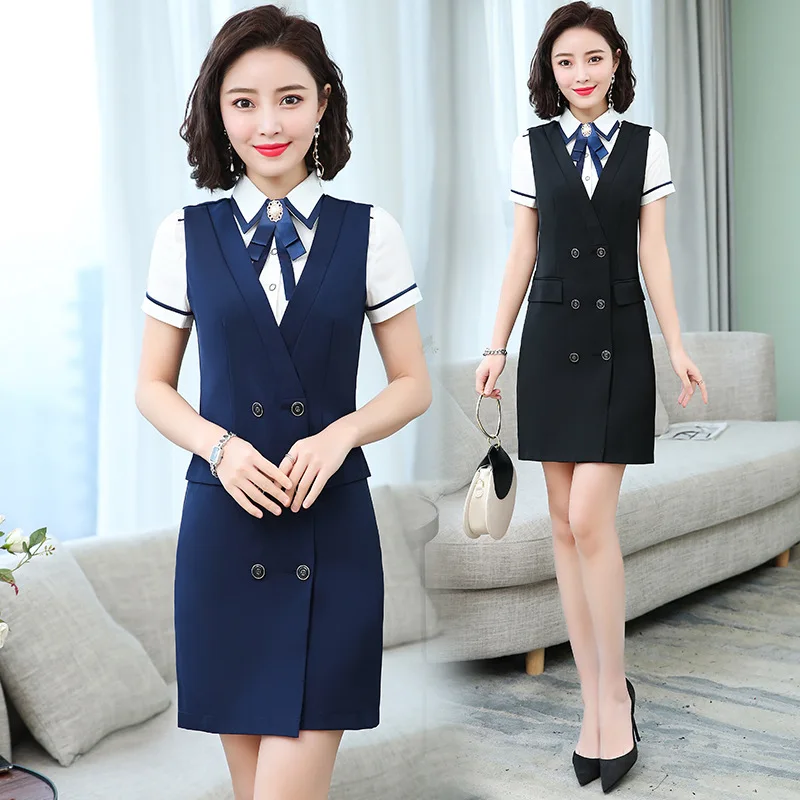 

Loose-Fit Slimming Commuting Going to Work Ol Wind Wear Skirt Set