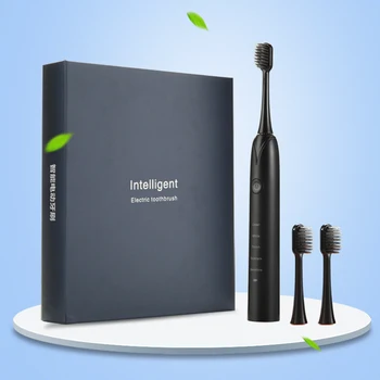 

New Electric Toothbrush USB Rechargeable Waterproof Ultrasonic Automatic Tooth Brush 5 Mode Travel Toothbrush with 3 Brush Heads