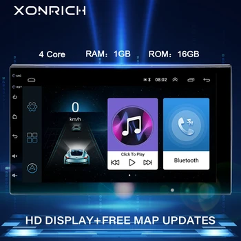 

7"2G RAM 2 Din Android 9.0 Car Radio gps navigation Universal Multimedia NO DVD Player Stereo Audio Head unit For nissan WIfi 4G