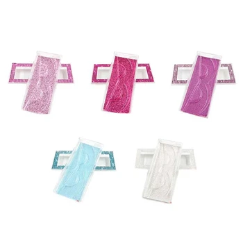 

HOT SALE 5PCS Diamond Eyelashes Box 3D Mink Eyelashes Boxes Faux Cils Lash Case Empty
