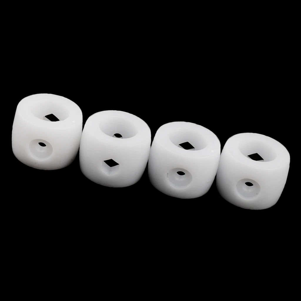 4Pcs 16mm Foosball Table Rod Bumper Buffer For Table Soccer Football White