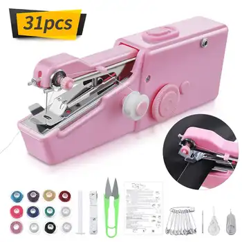 

Portable Electric Sewing Machine-Cordless Small Handy Stitch Handheld Sewing Machine Handheld Sewing Machine Mini Cordless