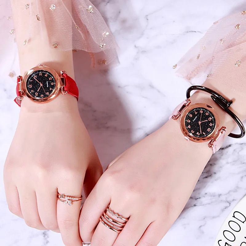 

Online Celebrity Douyin Celebrity Style Watch Star Circle Watch Women's Magnet Wrist Strap Lazy Watch Students Watch