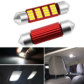 

2pcs Festoon 36mm C5W C10W CANBUS 4014 LED Car Interior Dome Light Lamp for Lada Grant 4x4 Niva Xray Kalina Priora Vesta Largus