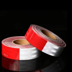 Ruban adhésif réfléchissant, 5cm x 50m/rouleau, ruban de sécurité pour remorques 