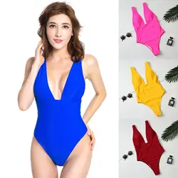 Новый цельный купальный костюм плотная одежда для купания сексуальный купальный костюм открытый задний купальный костюм для женщин 2019