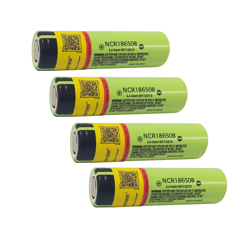 18650 3,7 v 3400 mah литиевая аккумуляторная батарея NCR18650B без заостренного(без PCB) для фонариков