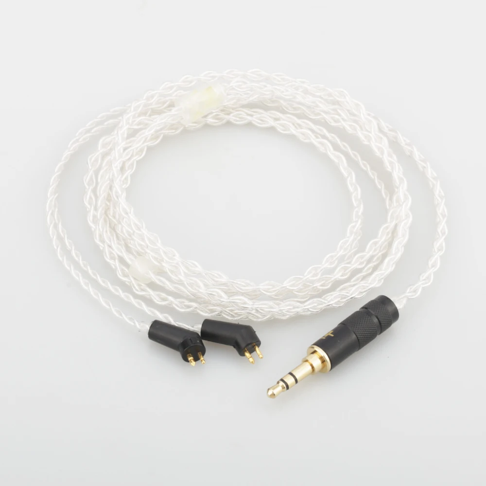 High Quality Hi End 8 Cores 7N OCC Silver Plated Headphone Upgrade Cable For ER4P ER4B ER4S Headphones