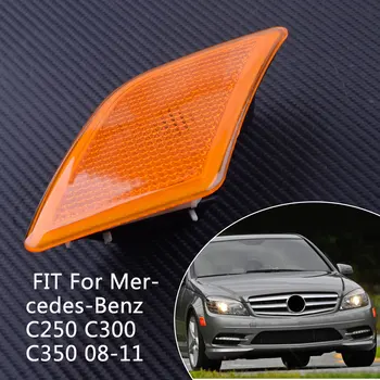 

DWCX ABS Front Bumper Left Marker Light Lamp Housing 2048200121 Fit For Benz C230 C250 C300 C350 C63 AMG