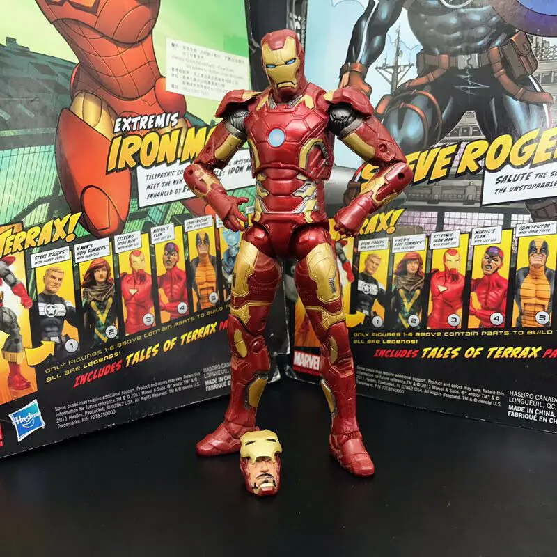 

Marvel Legends Iron Man MK 43 Action Figure Armor Age of Ultron Avengers 6" Model Toy Fan Gift