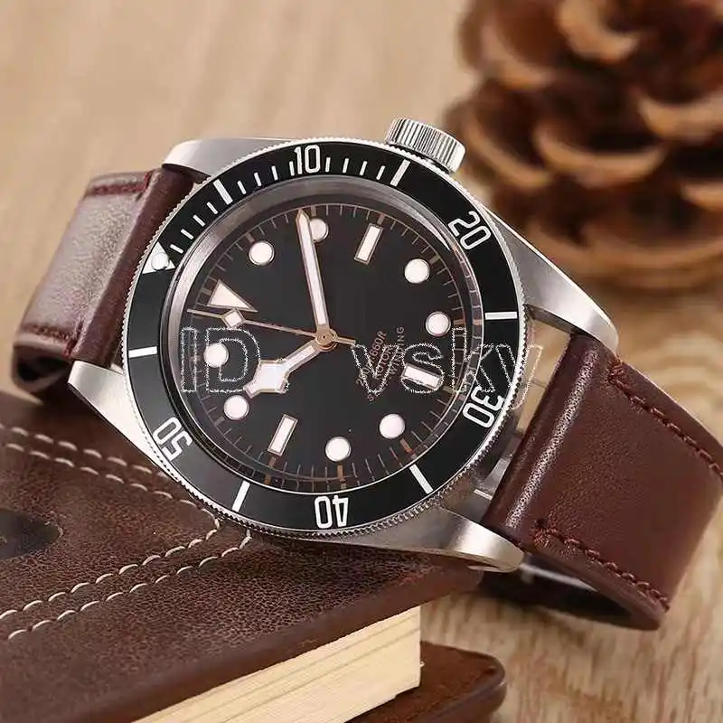 Роскошные мужские часы из нержавеющей стали, автоматические часы HERITAGE BLACK BAY ROTOR MONTRES, дизайнерские мужские часы, механические наручные часы - Цвет: 7