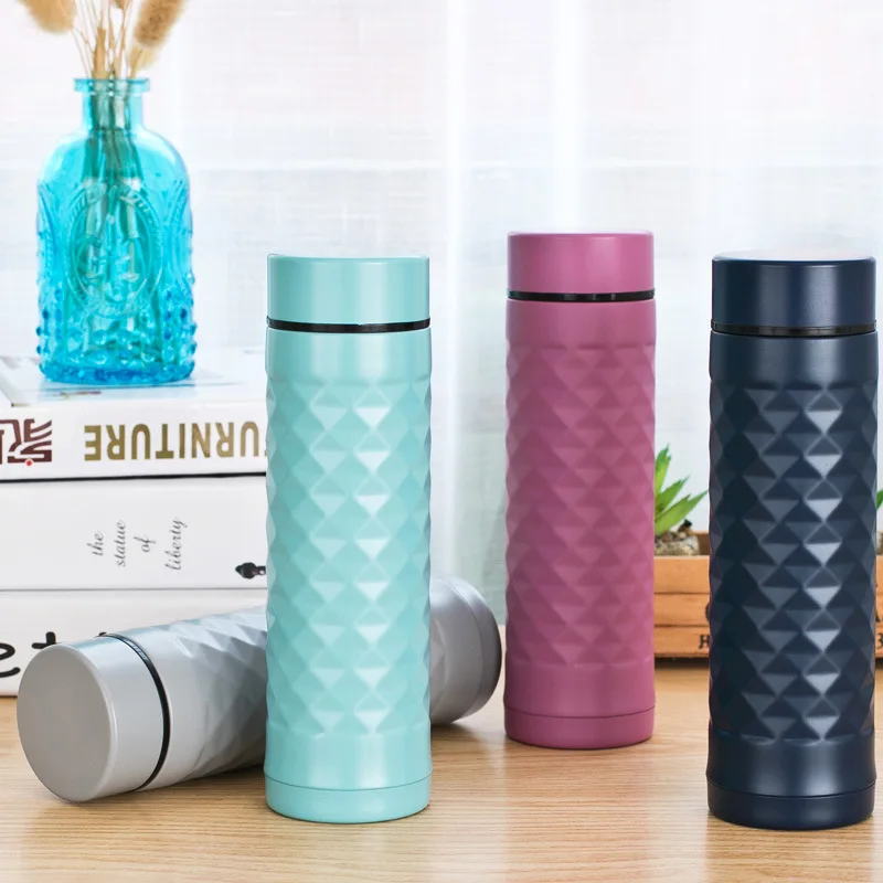 

New Style ling xing Glass Advertisement Gift Cup Stainless Steel Vacuum Flask Creative Cup Daily Use the Department Store