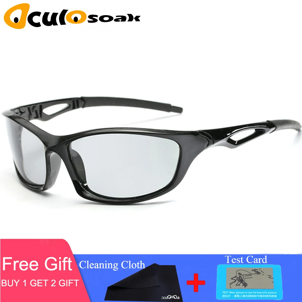 

Men's Photochromic Polarized Sunglasses Anti-UV Driving Eyewear for Men Women Drivers UV400 Sun Glasses Male Eyeglasses B1821