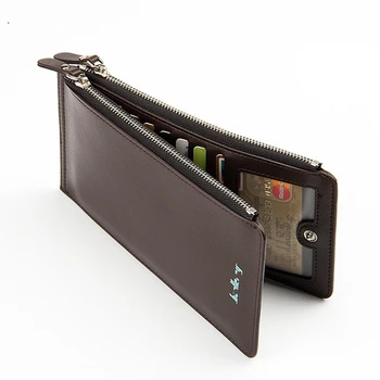 

High quality Card holder New explosion men's long coin purse Card package Men's multi-card credit card holder Simple wallet
