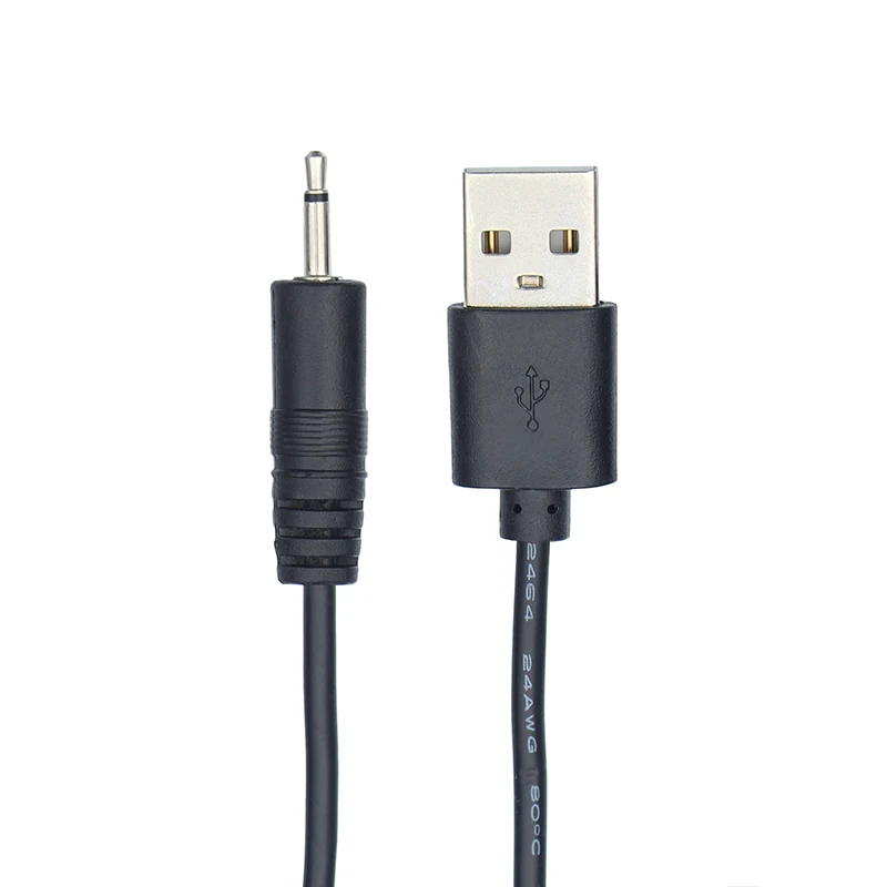 2.5mm Mono Male to USB Power Cable 2 Pole Jack 2.5mm to USB Charging Cable 1M charging cable usb charging cable