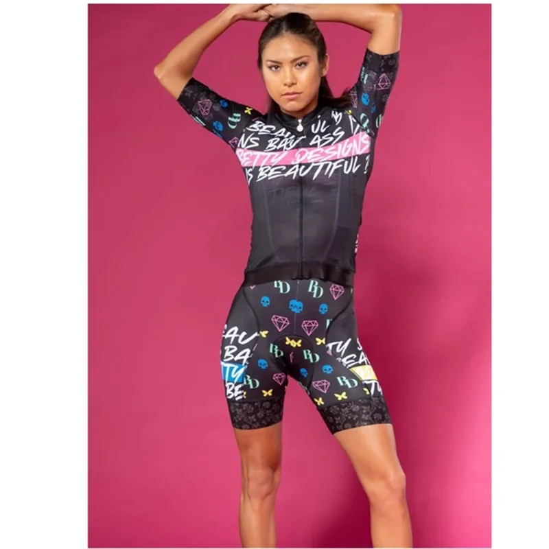 betty pro team, Женская велосипедная майка, комплект с нагрудником, велосипедная майка, для гонок, велосипедная гелевая Подушка - Цвет: sets