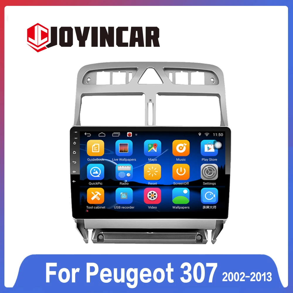 Автомобильный GPS навигатор JOYINCAR 2din Android 9 1 для Peugeot 307 307CC 307SW 2002 2013 автомобильный