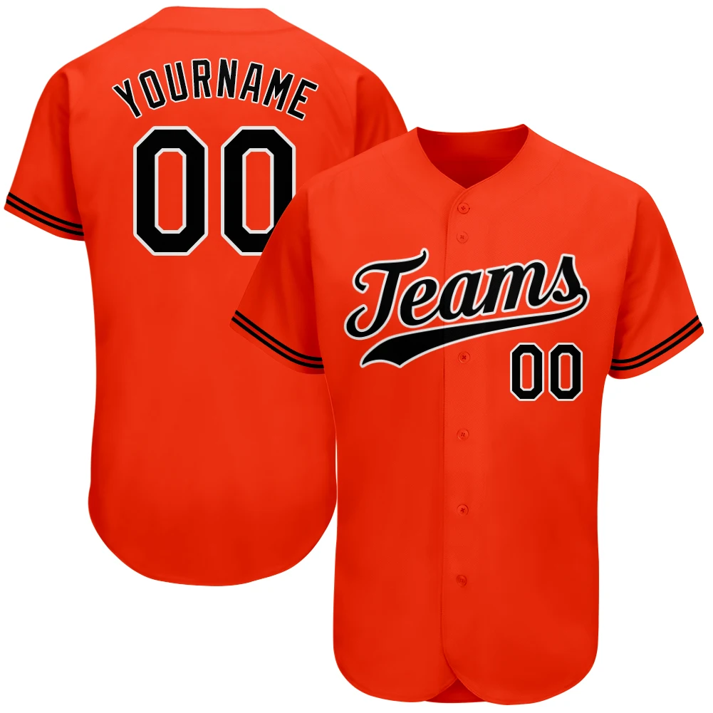 Baseball Jersey Personalized Printed Team Name/Numbers Make Your Own V-neck Sweat-absorbing Softball Sportswear for Men