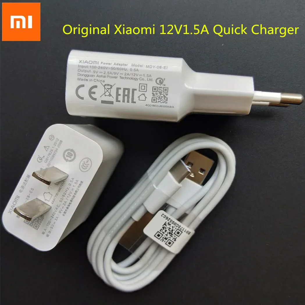 Оригинальное быстрое зарядное устройство Xiao mi QC 3,0 адаптер для быстрой зарядки Usb type C для mi 6 6X9 lite SE 9t pro Max 3 A3 redmi 8a note 7 8 pro