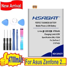 HSABAT больше Ёмкость 4700mAh батареи C11P1424 для Asus Zenfone 2 Батарея ZE551ML ZE550ML 5,5 дюймов Z00AD Z00ADB Z00A Z008D