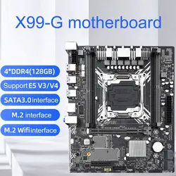 X99M G desktop computador placa mãe ddr4 memória lga 2011 3 v3/v4 suporte m.2 wifi sata pcie 16x 8x interface