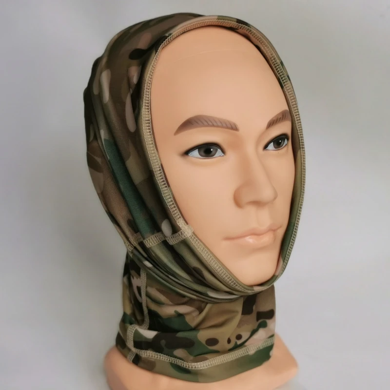 hair scarf for men Magic Headband Camouflage Neck Warmer Tube Face Cover Bandana Head Military Scarf Wristband Pirate Rag mens white scarf