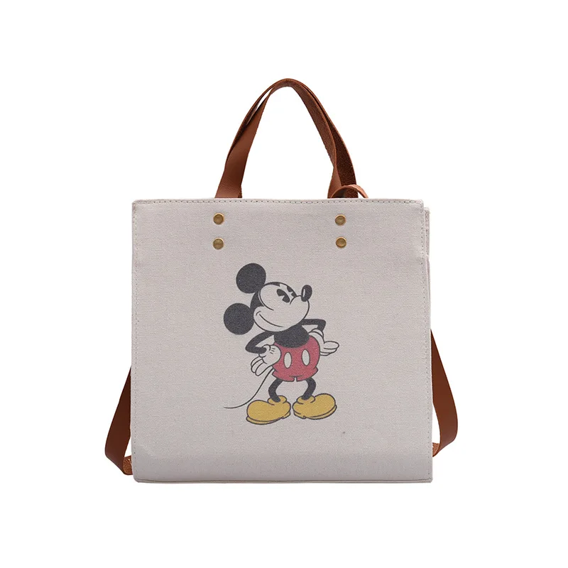 2019 New Shoulder Bag Ladies Fashion Mickey High Quality Canvas Messenger Large Capacity Shopping Casual Handbag |