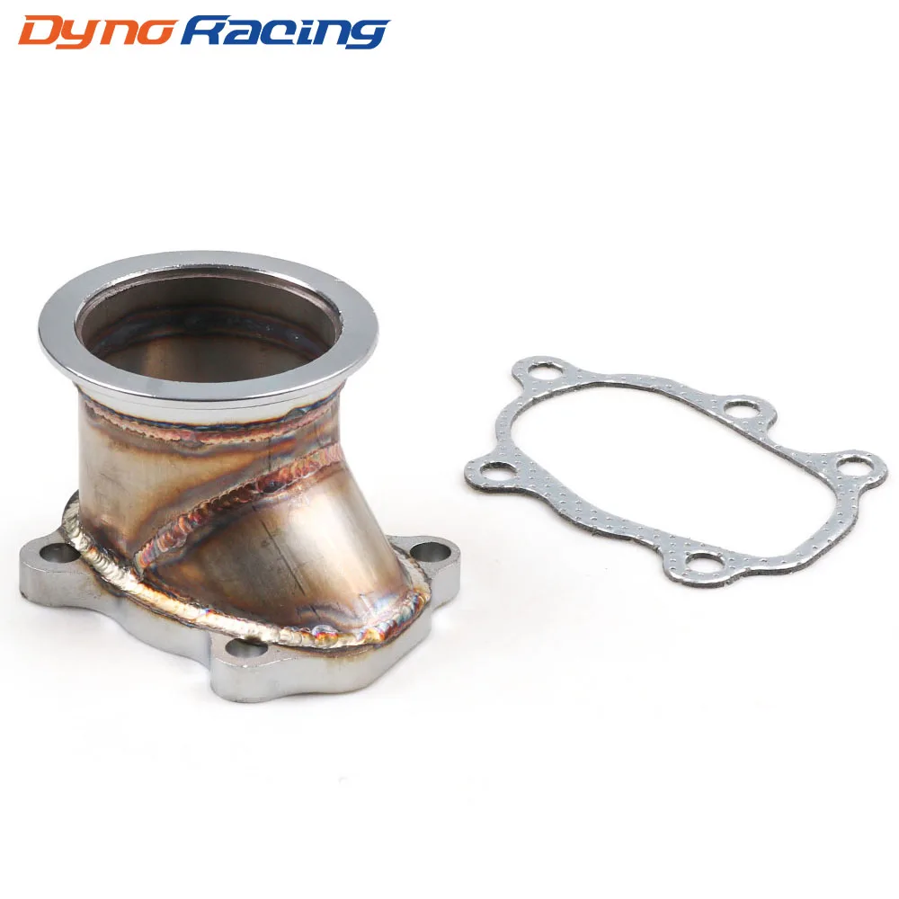Для T25 T28 GT25 GT28 до 1/4 &quotадаптер для трубы Turbo Down 63 мм V-band Clamp фланец BX102142 | Автомобили